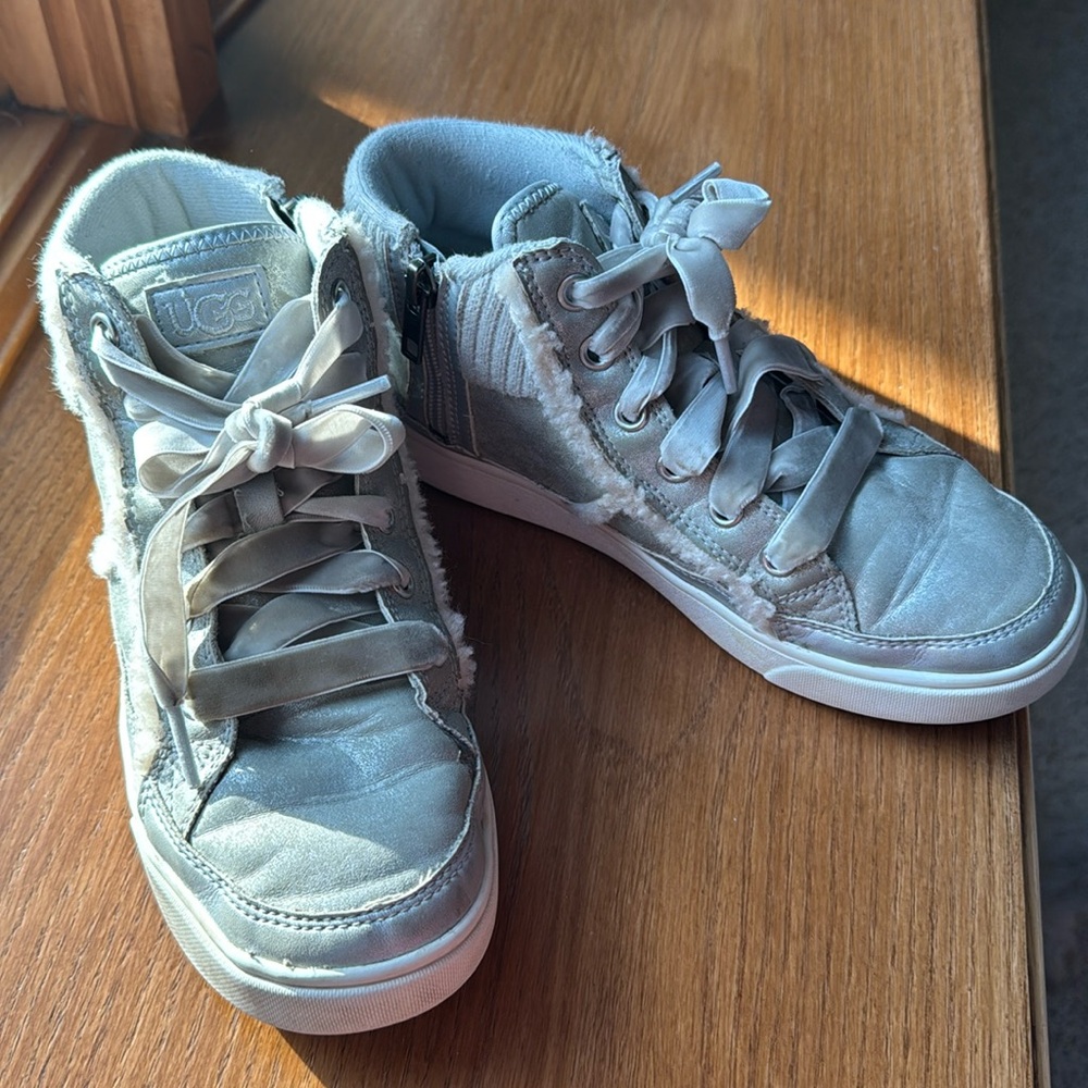 Ugg Silver High Top Sneakers